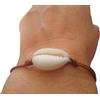 Asai Bolivien Ethno Tribal Manufaktur ★ VEGAN KAURI MUSSEL NATURE SEA BRACELET ★ Bracciale, unisex, regolabile, nodo macramè