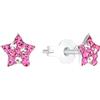 Prinzessin Lillifee Orecchini a lobo in argento sterling 925 per bambine, con Preciosa, 0,6 cm, argento, stella, in confezione regalo di gioielli, 2036428