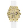 GUESS Orologio sportivo da donna, multifunzione, con cristalli, 38 mm, Oro, one, GW0407L2-AMZUK