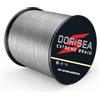 Dorisea, Extreme braid - Lenza da pesca intrecciata in 100% polietilene, lunghezza 100 m, testata da 2,7 a 250 kg, resistente all'abrasione, alta qualità, zero qualità