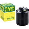 Mann Filter MANN-FILTER, WK 820/22 Filtro carburante | Per Autovetture, Protezione alimentazione, Protezione iniettori, Carburante pulito, Qualità originale OE