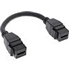 InLine® Cavo adattatore Keystone HDMI 2 X 4K/60Hz, HDMI A femmina/femmina, nero, 0,2 m