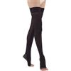 SOLIDEA BY CALZIFICIO PINELLI Solidea Marilyn 70 Sheer Calze Autoreggenti Punta Aperta Nero 2M