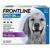 Frontline Spot On Cani x4 Pipette, Antiparassitario Per (20-40Kg) Contro Pulci, Zecche E Pidocchi 4 pz Pipette monodose