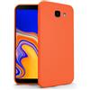 N NEWTOP Cover Compatibile per Samsung Galaxy J4 Plus, Custodia TPU SOFT Gel Silicone Ultra Slim Sottile Flessibile Case Posteriore Protettiva (Arancione)