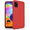 N NEWTOP Cover Compatibile con Samsung Galaxy A31, Custodia TPU Soft Gel Silicone Ultra Slim Sottile Flessibile Case Posteriore Protettiva (Rosso)