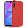 N NEWTOP Cover Compatibile con Huawei P Smart S / Y8P, Custodia TPU Soft Gel Silicone Ultra Slim Sottile Flessibile Case Posteriore Protettiva (Rosso)