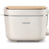 Philips Domestic Appliances Philips Conscious Collection - Tostapane biologico, 100% plastica riciclata, 8 livelli di abbronzatura, crema (HD2640/10)