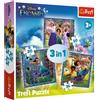 Trefl - Encanto, Eroi del Magico Encanto - Puzzle 3 in 1, 3 puzzle, da 20 a 50 elementi - Puzzle con gli eroi della fiaba Disney Il nostro Magico Encanto, per bambini dai 3 anni in su