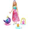 Barbie Dreamtopia, Playset Asilo dei Draghetti, Bambola con Cuccioli di Drago e Accessori, Giocattolo per Bambini 3+ Anni, GJK51
