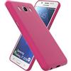 OXYN Cover Compatibile per Samsung Galaxy J7 2016, Custodia SOFT TOUCH Opaca Morbida Gel TPU Silicone Resistente Flessibile Case Guscio Antiurto Posteriore Protettiva Proteggi (Fucsia)