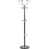 HAKU Appendiabiti cromo, nero, Marmo, legno massiccio, metallo - Dim. A 176 x Ø 38 cm, Stile Moderno