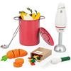 Janod - Set da Zuppa per Bambini - 43 Accessori Legno FSC, Cartone e Feltro - Giocattolo di Imitazione - dai 3 Anni, J06634