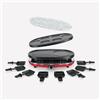 Ⓜ️🔵🔵🔵 H.Koenig RP418 - [📦🚨Spedizione immediata!🚚💨] Raclette 4 funzioni, 8 persone, grill raclette, pietra di granito, grill e piastra per pancake