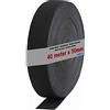 HIMRY KX_TKB5007-Black - Elastico piatto, in poliestere, 40 m x 50 mm, colore: Nero