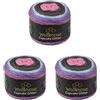 Wollbiene Cupcake Glitter Simli, 3 gomitoli di lana da 150 g, 450 g, per lavorare a maglia e all'uncinetto, lana turca, colori sfumati (lilla, antracite, lilla, 2170)