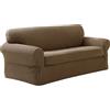 Zenna Home MAYTEX Pixel Ultra Soft Stretch Copridivano, Realizzato in Misto Poliestere, Sabbia, 2-Piece Sofa, 2 unità