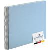 goldbuch Bella Vista 25 829 - Album fotografico a spirale, 35 x 30 x 2,8 cm, 40 pagine bianche, copertina in lino, album fotografico orizzontale, colore: azzurro cielo