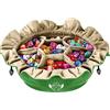 CardKingPro Immense Dice Bag con Tasche - Verde - capacità 150+ Dadi - Ottimo Organizzatore per Collezionisti, Perfetto per Dungeons & Dragons [Design Brevettato]