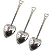 BESTonZON Infusore Per Il Tè a Forma Di Cuore in Acciaio Inossidabile Con Manico Lungo Cucchiaino Filtro Per Tisane E Spezie Set Da 20 11.42X3.15X0.79In Accessori Per Casa E Cucina