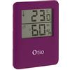 Otio - Termometro igrometro magnetico con display LCD, colore: viola