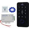QTTYELOK Porta Tuya Bluetooth Kit di Sistema di Controllo di Accesso IP68 Impermeabile Impronte Digitali Tastiera RFID + 10pcs 13.56MHz Portachiavi (Senza Serratura)