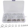 ANCLLO 150 Pezzi Molla Fascetta Stringitubo 10 Misure 5-14mm Fissaggio Morsetto Tubo Aria Fascia Molla Fascetta Stringitubo per Tubo Acqua Tubo Carburante