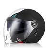 ORIGINE Casco Jet Moto Casco Aperto Scooter con Doppia Visiera Omologato ECE (NEXT WHITE-BLUE-BLACK,M)