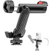 ATUMTEK Adattatore di montaggio del treppiede per telefono, adattatore treppiede per smartphone con 2 zoccoli freddi e una vite da 1/4, girevole a 360° pinza per telefono treppiede, supporto per