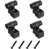 HUAREW Guitar Roller String Trees Retainer String Guide per basso chitarra elettrica con viti (nero)