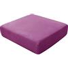 BXFUL Copriseduta Divano Copri Elastico Cuscini Seduta Sedie Arredamento Copricuscini Coprisedie Telo Impermeabile Coprisedia Cuscino Elasticizzato Copricuscino Divani (3 Posti,Viola)