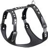 Ferplast Pettorina per Cani GIOTTO LUXOR MEDIUM, in Vera Pelle con Borchie Argentate
