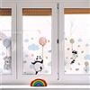 Ambiance Sticker Pellicola Adesiva Per Vetri Privacy - Animali Volanti Felici - Adesivo Per Schermi Privacy per Finestre e Porte Doccia | H40 x L100 cm