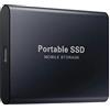 Coofficer Disco rigido esterno 1TB - 2,5 USB 3.0 ultra sottile design metallico HDD portatile per Mac, PC, laptop, Smart TV - Nero