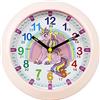 Kiddus Orologio da Parete Bambini per Imparare l'Ora, Orologio Educativo 20cm con Lancette Scritte Ora e Minuto per Bimbo e Bimba, Silenzioso per Cameretta e Studio, Sistema Pedagogico Numeri Grandi