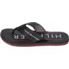 Tommy Hilfiger Infradito Uomo Massage Footbed Beach Sandal Scarpe da Mare, Nero (Black), 40 EU