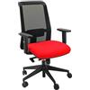 UNISIT Sedia operativa girevole con schienale in rete PPL serie ECO synchro Jet Unisit rosso - JEA/BR1/ER ROSSO