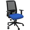UNISIT Sedia operativa girevole con schienale in rete PPL serie ECO synchro Jet Unisit blu - JEA/BR1/EB BLU