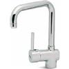 ELLECI Rubinetto Cucina Miscelatore Lavello Monocomando con Canna Alta Girevole 200 x 275mm colore Cromo - MIKSENCR