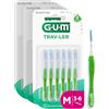 GUM TRAV-LER Scovolini interdentali | manico flessibile | pulizia profonda tra i denti e rimozione della placca | 1.1 mm, ISO 3 | Taglia M | Confezione 3x6