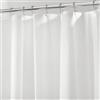 InterDesign iDesign Tenda da doccia in tessuto, impermeabile, resistente alla muffa, 183.0 cm x 183.0 cm, bianco gelo