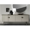 Maronese Acf Madia in appoggio COVER con basamento in metallo da L.222 cm - 4 ante