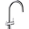 Blanco Miscelatore a 3 vie doppio comando TRIMA 1520840 finitura cromato
