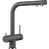 Blanco Miscelatore a 3 vie doppio comando con doccetta estraibile FONTAS-S II 1525207 finitura grigio roccia