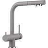 Blanco Miscelatore a 3 vie doppio comando con doccetta estraibile FONTAS-S II 1525201 finitura alumetallic