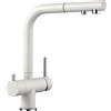 Blanco Miscelatore a 3 vie doppio comando con doccetta estraibile FONTAS-S II 1525204 finitura bianco