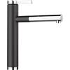 Blanco Miscelatore monocomando con doccetta estraibile LINEE-S 1526171 finitura nero/cromato