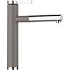 Blanco Miscelatore monocomando con doccetta estraibile LINEE-S 1526956 finitura grigio vulcano/cromato