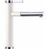 Blanco Miscelatore monocomando con doccetta estraibile LINEE-S 1518441 finitura bianco/cromato