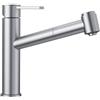 Blanco PRONTA CONSEGNA - Blanco Miscelatore monocomando con doccetta estraibile AMBIS-S 1523119 finitura acciaio massiccio